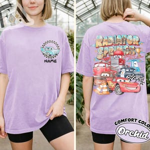 Custom Disney Cars Two Sides Shirt, Radiator Springs Family Trip T-shirt, Personalize Lightning McQueen Mater Mack Shirt, Cars Land Tee bild 7