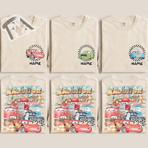 Custom Disney Cars Two Sides Shirt, Radiator Springs Family Trip T-shirt, Personalize Lightning McQueen Mater Mack Shirt, Cars Land Tee bild 1