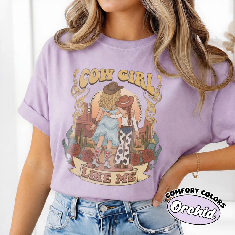 Retro CowGirl Like Me Comfort Colors® Shirt, Toy Story 5 Jessie Friendship Tee, Disneyland Toy Story Family Matching Trip Shirt image 5