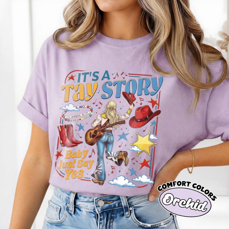 Tay Story Baby Just Say Yes Comfort Colors® Shirt, Cowgirl Jessie Tee, TS & Toy Story Friendship Shirt, Disney Toy Story 5 Vacation Shirt image 5