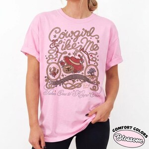 Cowgirl Like Me Takes One To Know One Comfort Colors® Shirt, Toy Story Jessie Shirt, Disney Pixar Western Cowgirl Tee, WDW Girls Trip Shirt 画像 5