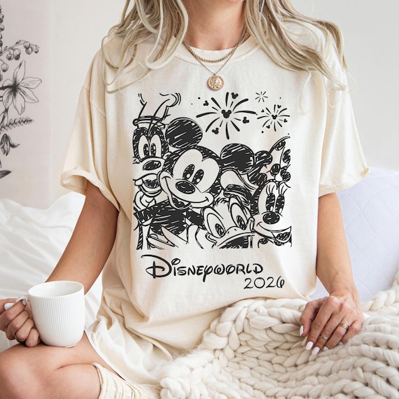 Retro Walt Disney Png,Retro Disneyworld 2026 Png, Disneyworld Matching Png, Disney Vacation Matching Png, Mickey And Friends Png