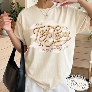 Retro It’s A Toy Story Comfort Colors® Shirt, Baby Just Say Yes Tee, Disney Western Jessie T-Shirt, Disney Toy Story Matching Trip Shirt image 2
