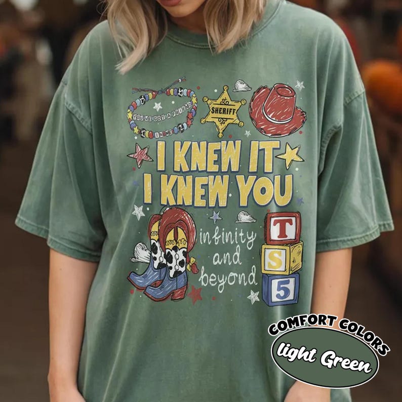 I Knew It I Knew You Comfort Colors® Shirt, TS & Toy Story 5 Friendship, Nostalgic Toy Story 5 Inspired, Disney Family Matching Trip Shirt image 5