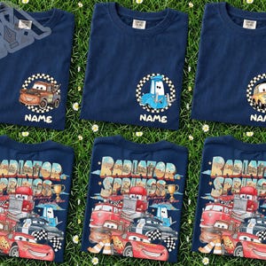 Custom Disney Cars Two Sides Shirt, Radiator Springs Family Trip T-shirt, Personalize Lightning McQueen Mater Mack Shirt, Cars Land Tee bild 3