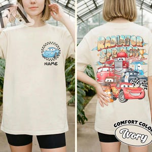 Custom Disney Cars Two Sides Shirt, Radiator Springs Family Trip T-shirt, Personalize Lightning McQueen Mater Mack Shirt, Cars Land Tee bild 4