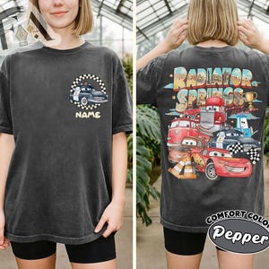 Custom Disney Cars Two Sides Shirt, Radiator Springs Family Trip T-shirt, Personalize Lightning McQueen Mater Mack Shirt, Cars Land Tee bild 6