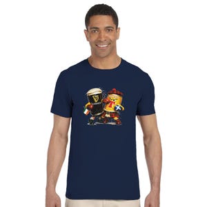 Irish vs Scottish Beer Boxing T-Shirt, Funny Guinness Tennents Shirt, St Patrick’s Day Tee, Pub Fight Graphic TShirt Gift image 2
