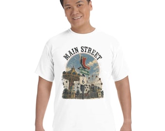 Vintage Main Street Carnival T-Shirt | Retro County Fair Graphic Tee | Americana Amusement Park Shirt |