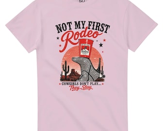 Not My First Rodeo Cowgirl Shirt, Western Graphic Tee, Country Concert T-Shirt, Cowboy Boot & Red Cup Tee, Cute Cowgirl Gift