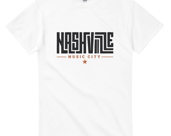 Nashville Music City T-Shirt | Retro Southern Apparel | Nashville Gift for Music Lovers