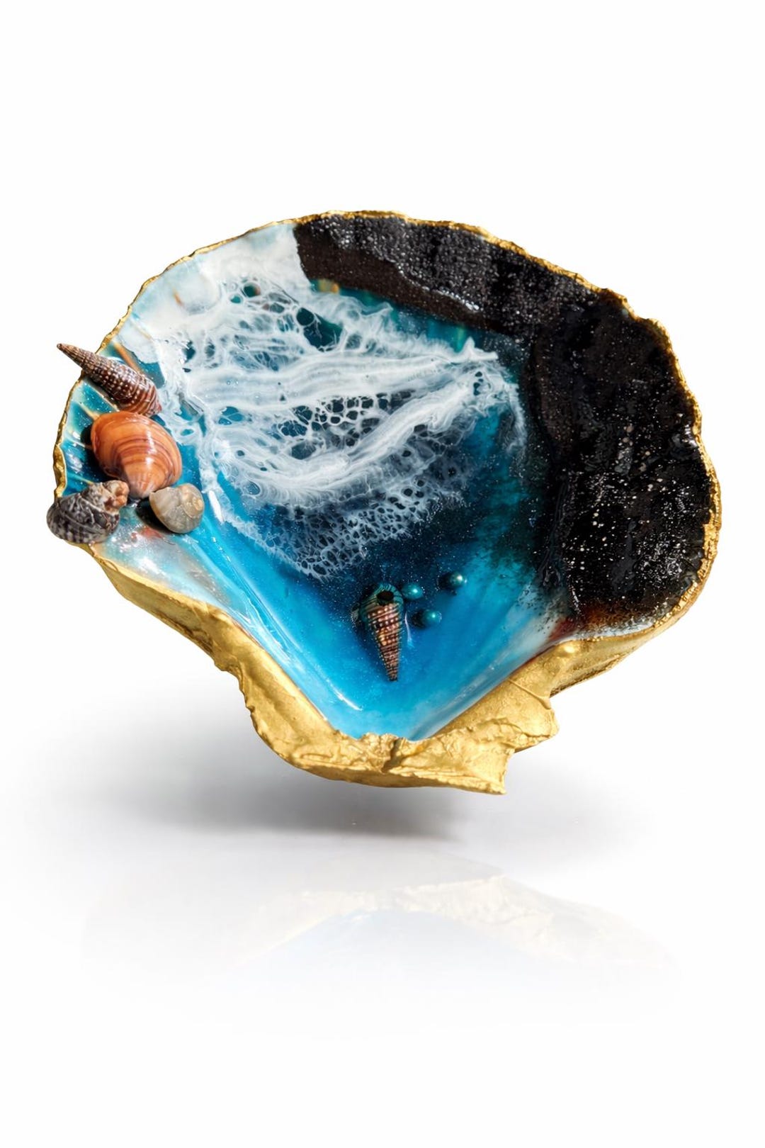 Epoxy Shell Designs “sea” Shells With Epoxy Resin - Etsy