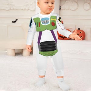 Toy Story Baby Romper - Buzz Lightyear Costume for Infants - Pixar Cosplay Outfit