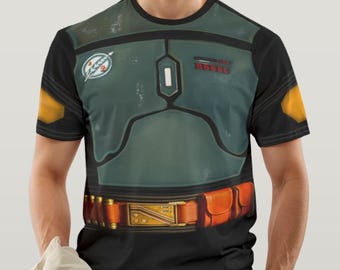 Costume da armatura di Boba Fett, cosplay di Star Wars, costume della Forza del 4 maggio, maglietta Rundisney