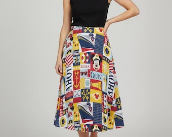 ディズニークルーズロングマキシスカート（ポケット付き）