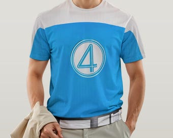 Human Torch Johnny Storm Costumes ,The Fantastic Four Cosplay ,  Avengers Doomsday Costume Rundisney Tee