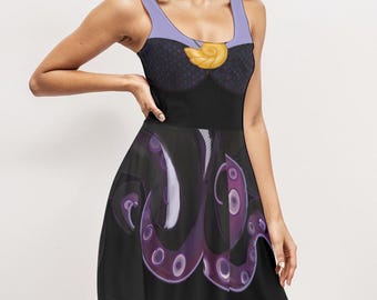 Ursula Costume Adult, Sea Witch Dress, Little mermaid cosplay rundisney Dress