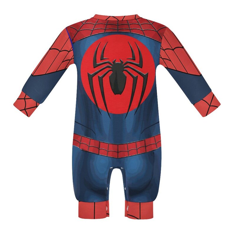 Spider-Man Baby Romper , Spiderman Costume , Disney Baby outfit image 9