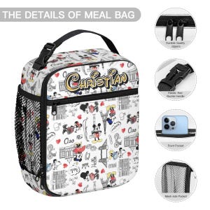 Personalized Mickey Mouse 17in Backpack Bundle with Matching Lunch Bag, Custom Disney Backpack Set image 8