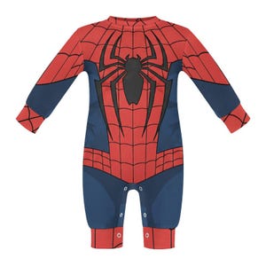 Spider-Man Baby Romper , Spiderman Costume , Disney Baby outfit image 8