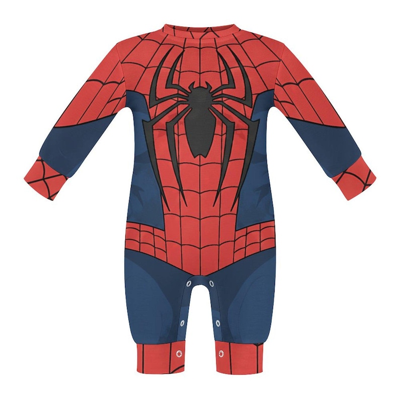 Spider-Man Baby Romper , Spiderman Costume , Disney Baby outfit image 8