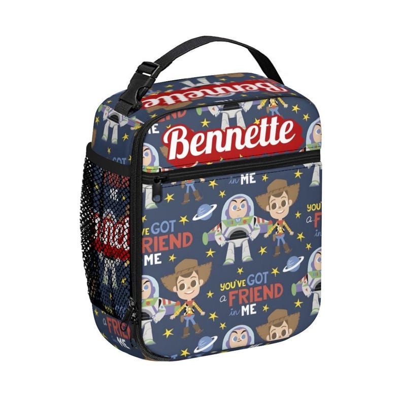 Buzz Lightyear and Woody Lunch Bag , Personalized Toy story lunch box image 9