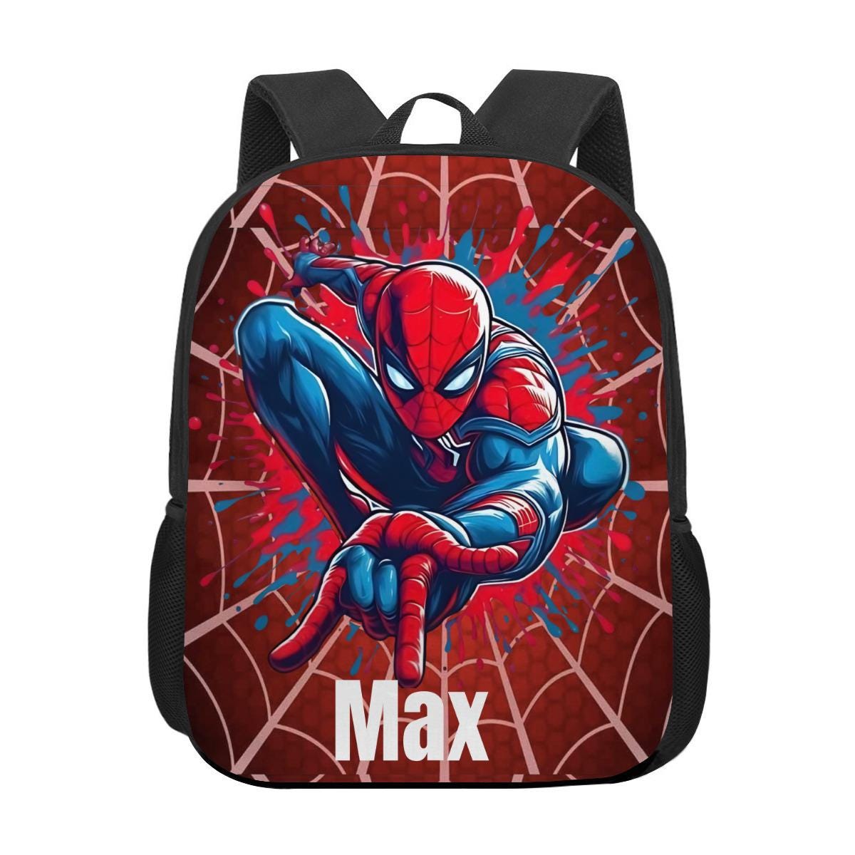 パーソナライズされたスパイダーマンバックパック、13インチスーパー