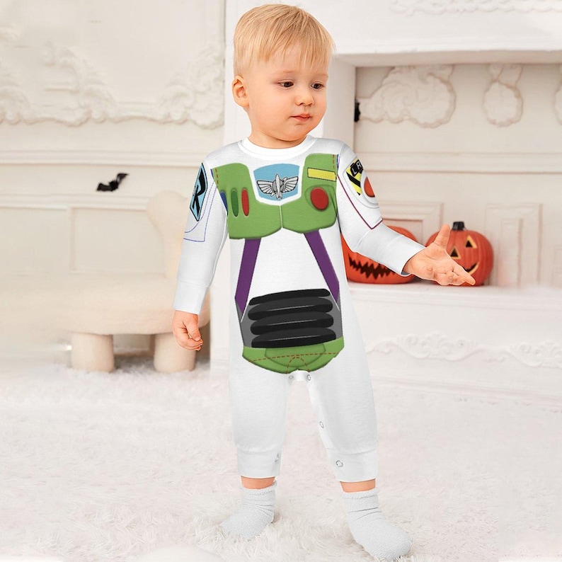 Toy Story Baby Romper - Buzz Lightyear Costume for Infants - Pixar Cosplay Outfit