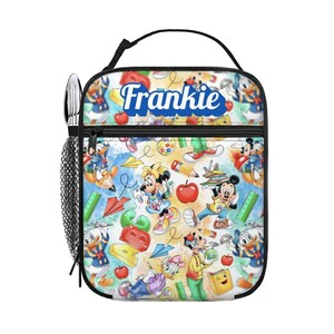 Personalized Mickey Mouse 17in Backpack Bundle with Matching Lunch Bag, Custom Disney Backpack Set image 6