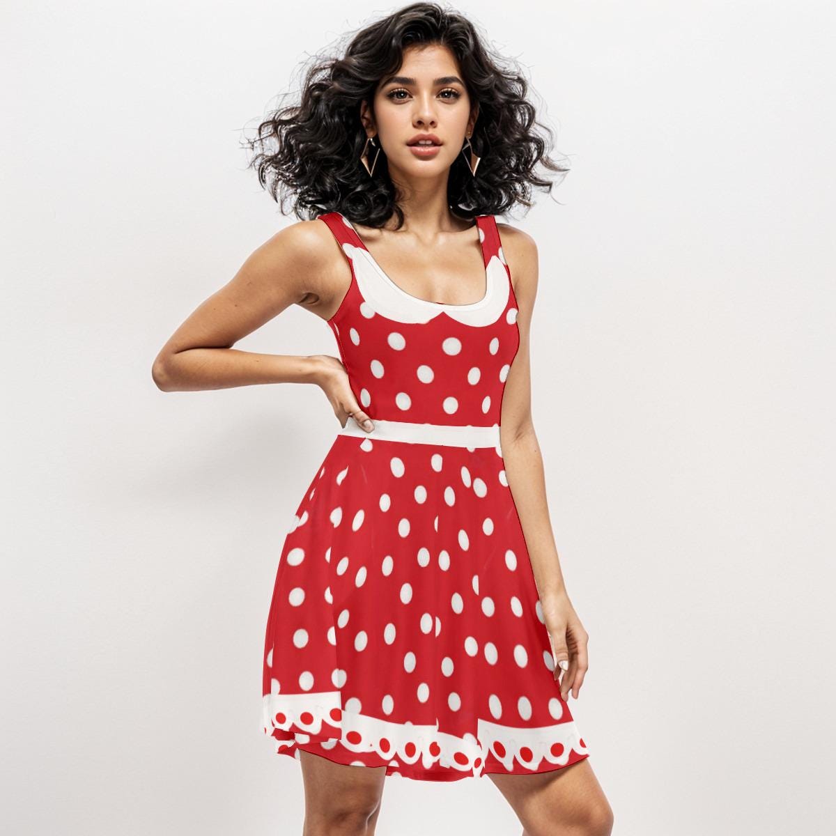 Dress Plus Size Red and White Polka Dot - Etsy Israel Dress Plus Size Red and White Polka Dot - Etsy Israel