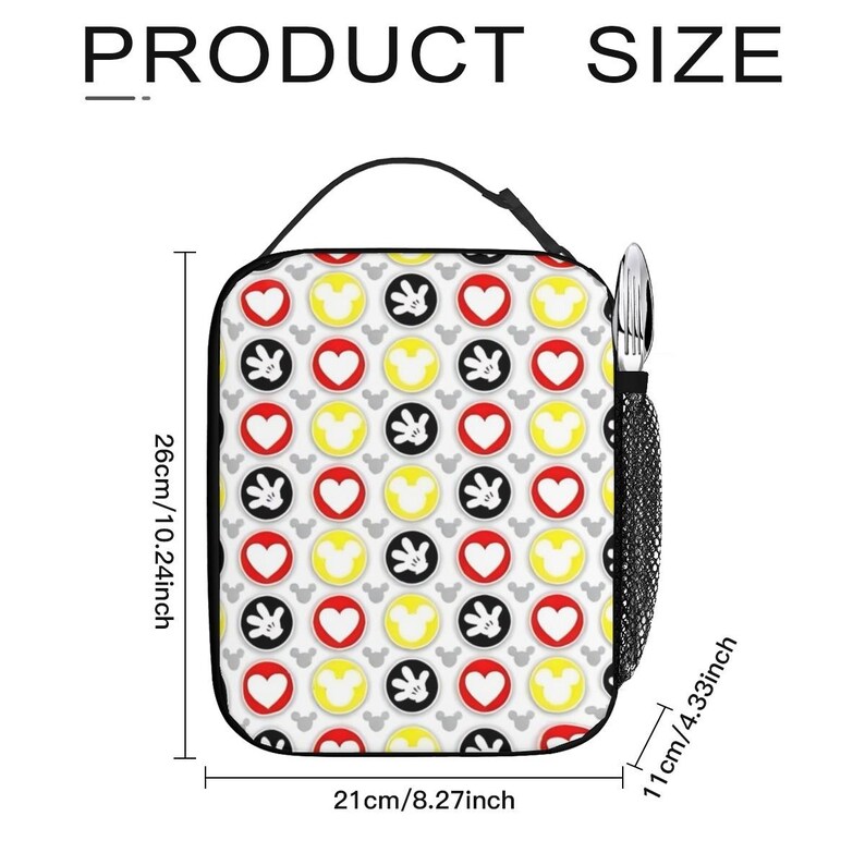 Gepersonaliseerde Mickey Mouse 17-inch rugzakbundel met bijpassende lunchtas, aangepaste Disney-rugzakkenset afbeelding 12