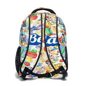 Personalized Mickey Mouse 17in Backpack Bundle with Matching Lunch Bag, Custom Disney Backpack Set image 4