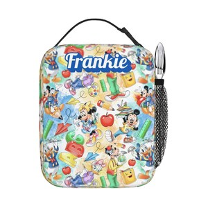 Personalized Mickey Mouse 17in Backpack Bundle with Matching Lunch Bag, Custom Disney Backpack Set image 7