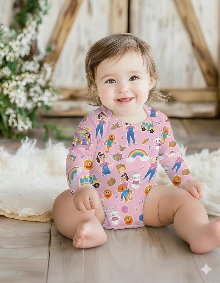 Ms. Rachel Baby Romper For Girls, Cute Baby Pyjamas, Girls Strampler