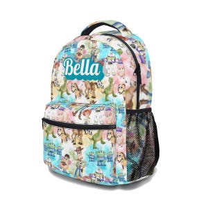 Conjunto de mochila y bolsa para el almuerzo de Toy Story, Disney Woody, Buzz y Jessie, paquete de mochila de 17 pulgadas. imagen 6