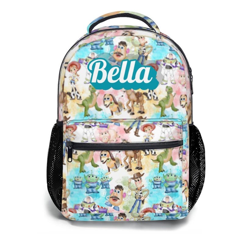 Conjunto de mochila y bolsa para el almuerzo de Toy Story, Disney Woody, Buzz y Jessie, paquete de mochila de 17 pulgadas. imagen 5