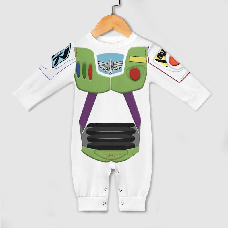 Pixar Toy Story Baby Romper - Buzz Lightyear Infant Costume - Cute Cosplay Outfit