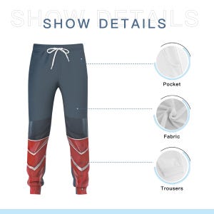 Captain America-kostuum-trui met capuchon en broek, Sam Wilson-cosplay afbeelding 7