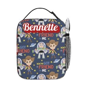 Buzz Lightyear and Woody Lunch Bag , Personalized Toy story lunch box image 8
