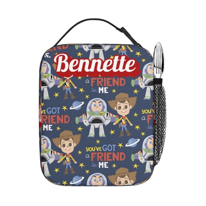 Buzz Lightyear and Woody Lunch Bag , Personalized Toy story lunch box image 8