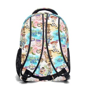 Conjunto de mochila y bolsa para el almuerzo de Toy Story, Disney Woody, Buzz y Jessie, paquete de mochila de 17 pulgadas. imagen 7