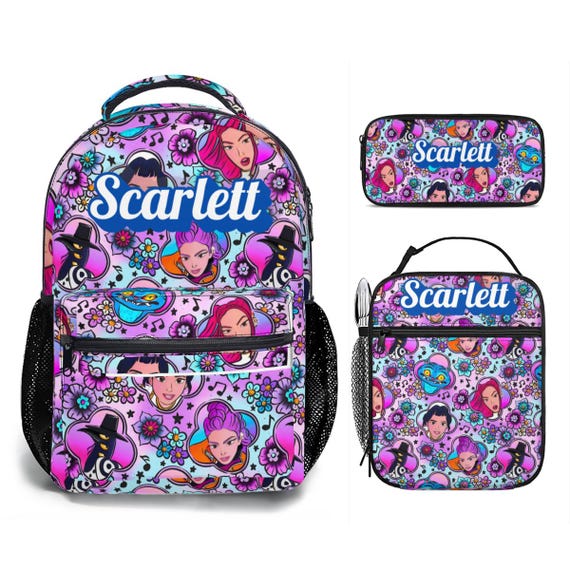 Kpop Demon Hunter Backpack Bundle, Huntrix Backpack 17in Set With