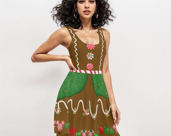 Gingerbread Man Costume,Disney Christmas Skater Dress,