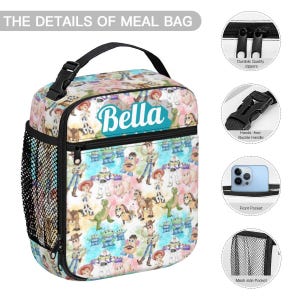 Conjunto de mochila y bolsa para el almuerzo de Toy Story, Disney Woody, Buzz y Jessie, paquete de mochila de 17 pulgadas. imagen 11