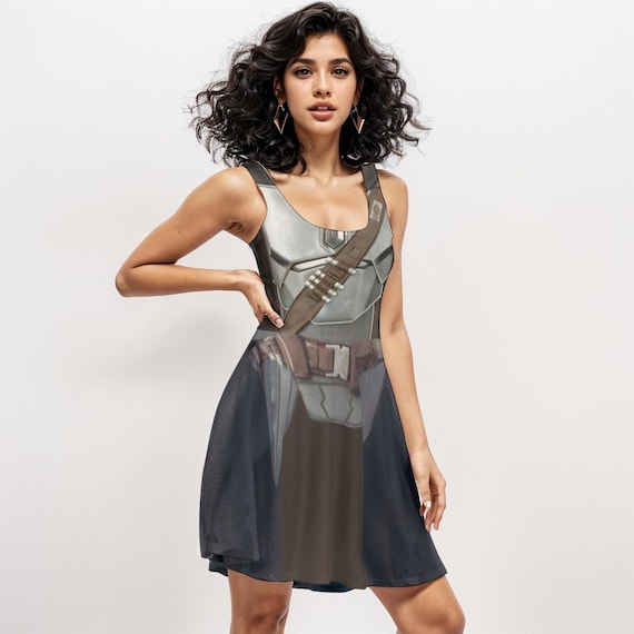 The Mandalorian Costume,Star Wars Cosplay ,Disney  Din Djarin bounty hunter Dress rundisney Dress