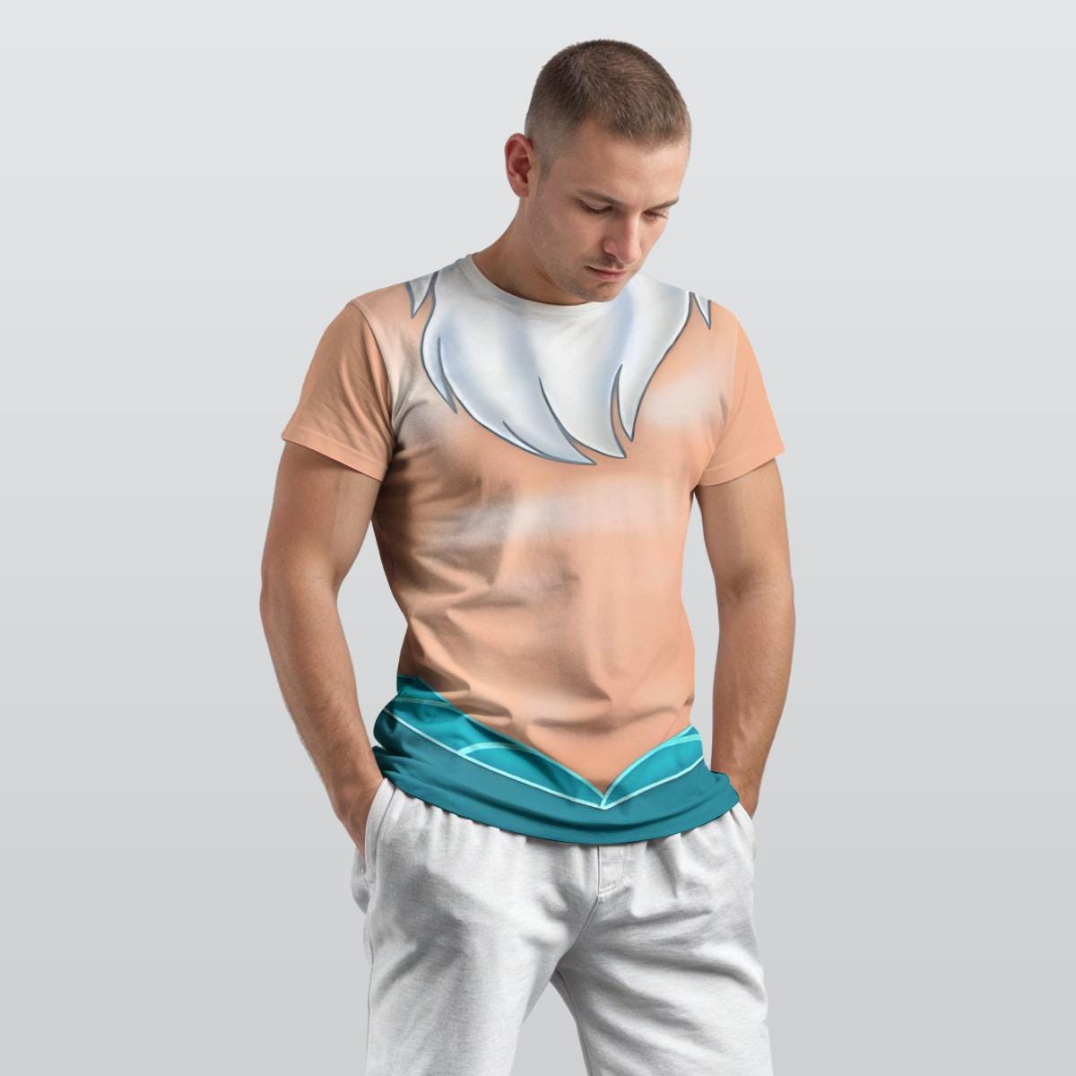 Discover King Triton Costume 3D T-Shirt, The Little Mermaid Cosplay Tee, Disney Dad Disney T-Shirt