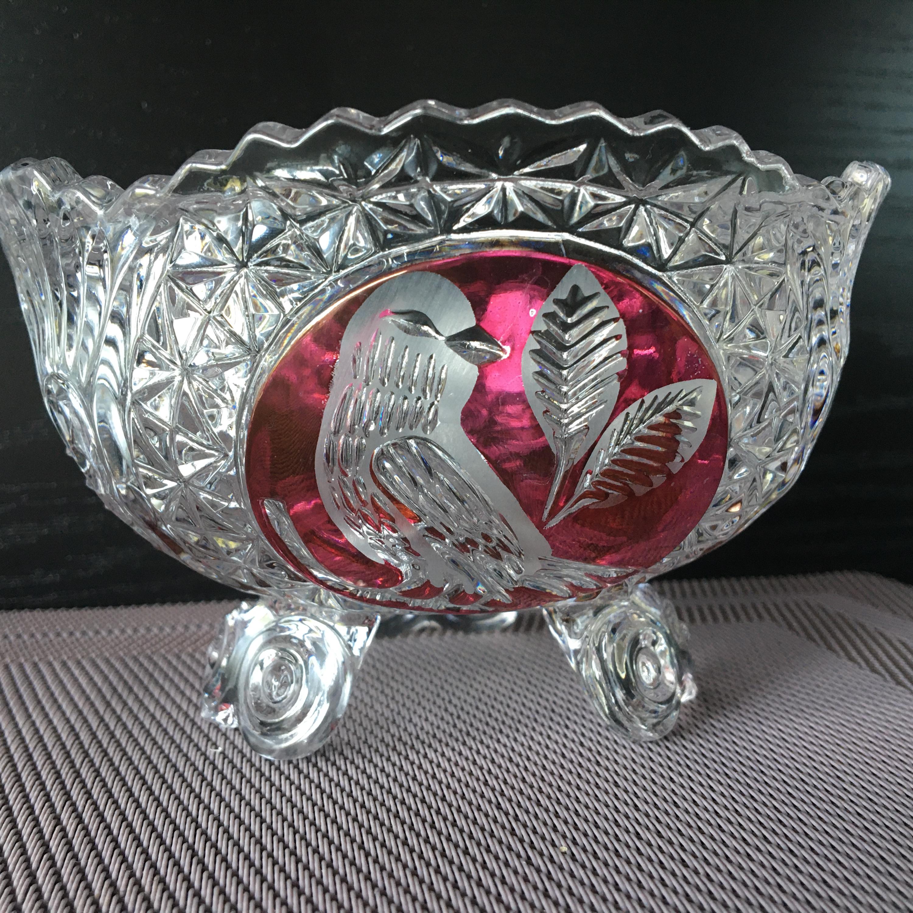 Hofbauer german red bird crystal - Etsy 日本