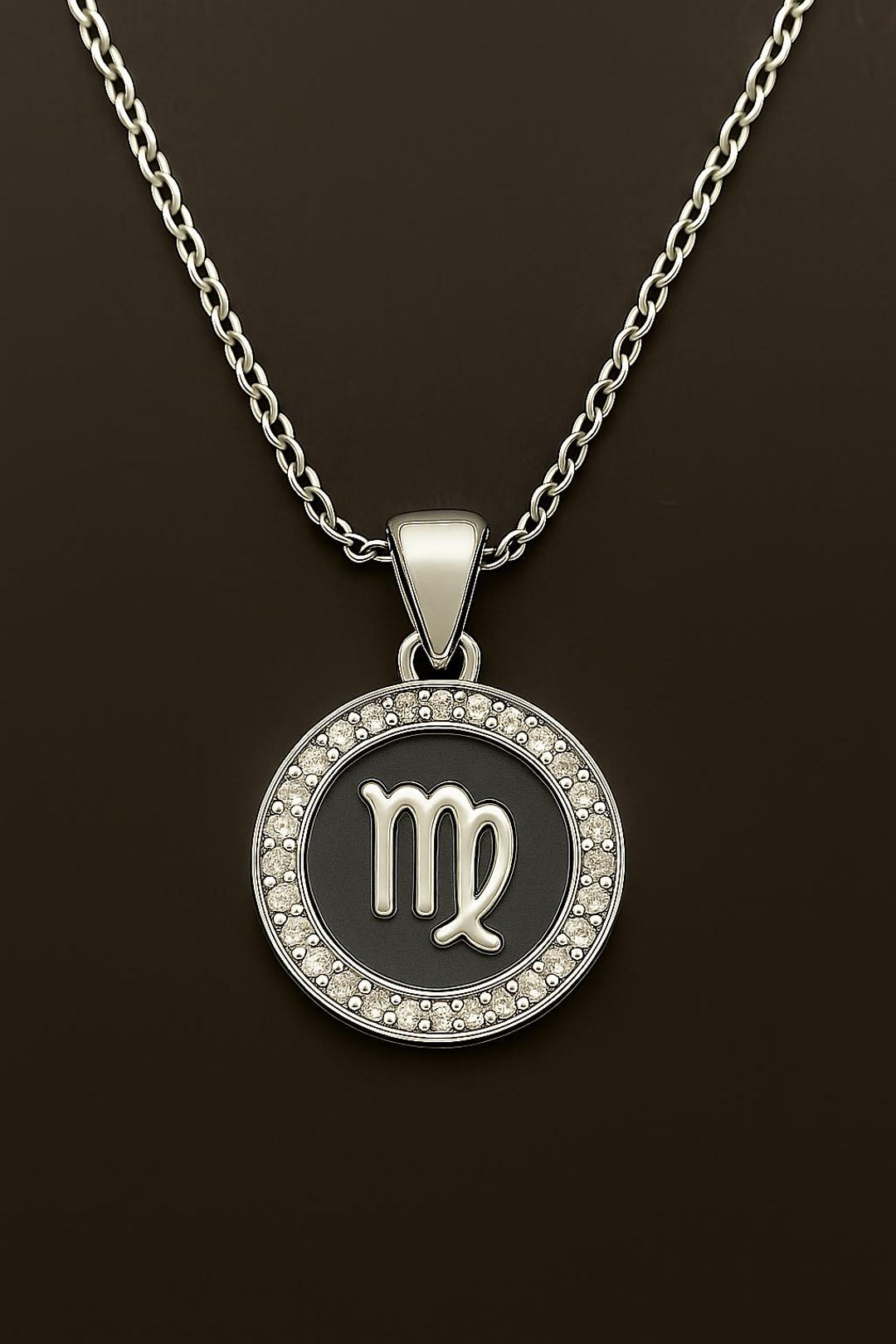 925 Sterling Silver Virgo Zodiac Necklace: August-september Birthday - Etsy
