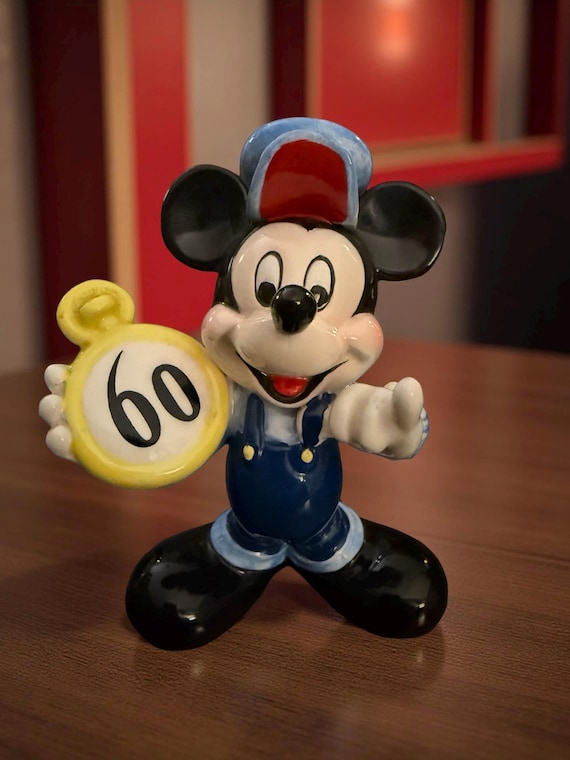 Vintage Disney Schmid Mickey & Minnie Mouse 60th Anniversary