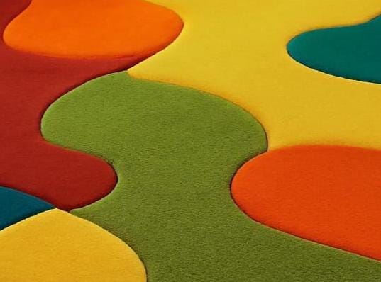 Modern Puzzle Rug Hand Tufted Puzzle Area Rug: Colorful Modern Playroom Decor - Etsy